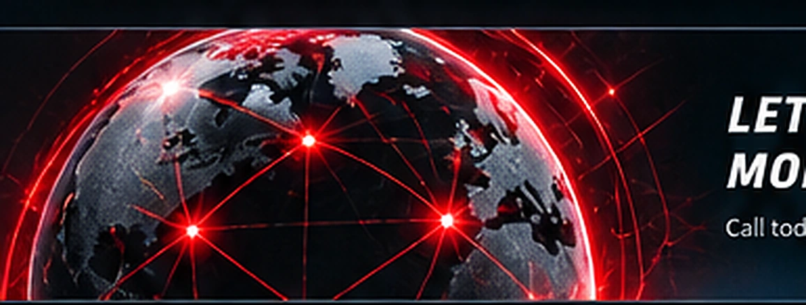 Connected globe representing secure business technology