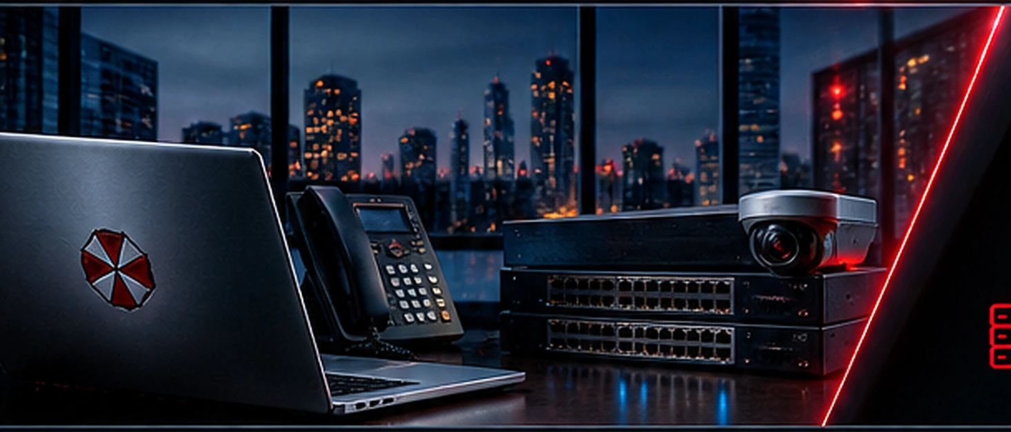 Business networking, telecommunications, and security equipment